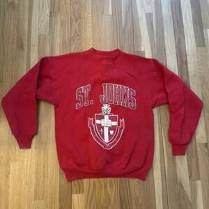St Johns University Red Sweatshirt Retro
